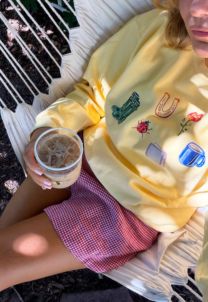 Reading in the Garden Crewneck Sweatshirt