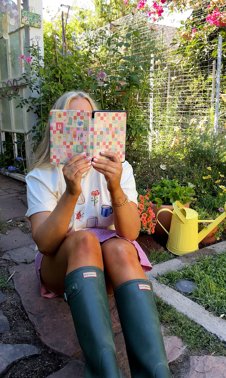 Reading in the Garden Kindle Case