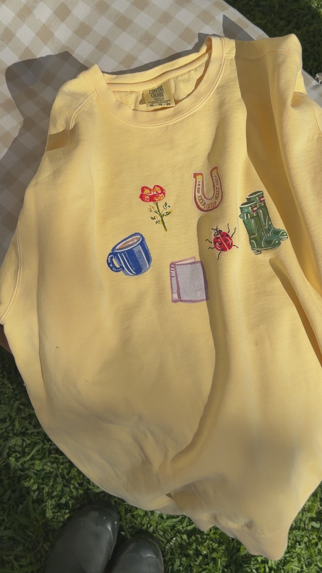 Reading in the Garden Crewneck Sweatshirt