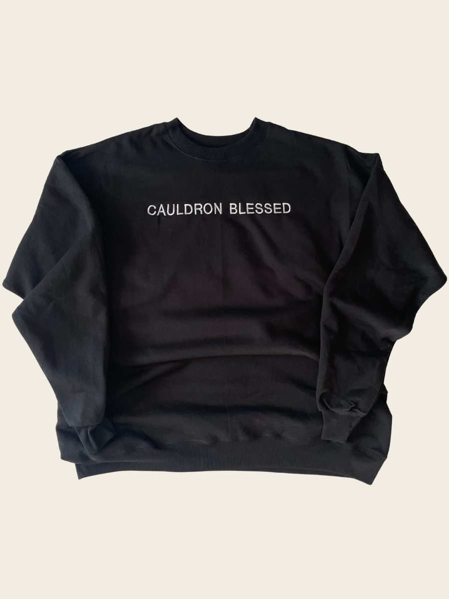 Cauldron Blessed Embroidered Crewneck Sweatshirt