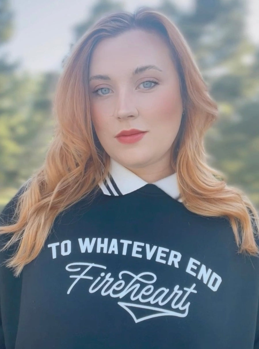 To Whatever End Collared Crewneck
