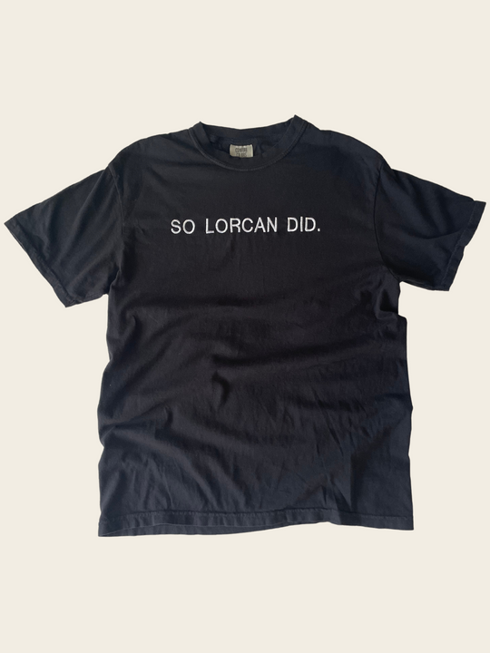 So Lorcan Did Embroidered T-shirt